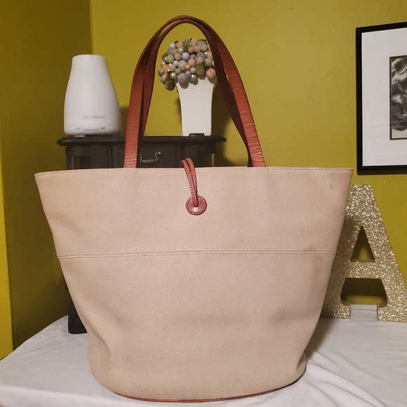 💯% AUTHENTIC BURBERRY TOTE BAG BLUE LABEL BEIGE - Picture 4 of 12